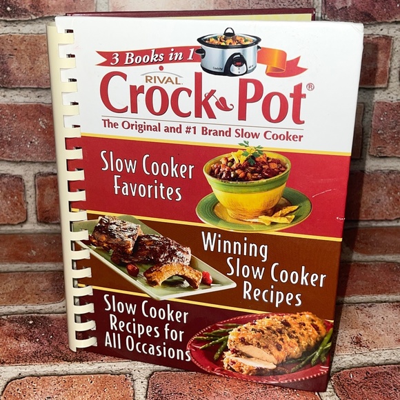 Kitchen Preowned 3 Books In 1 Rival Crock Pot Slow Cooker Favorites